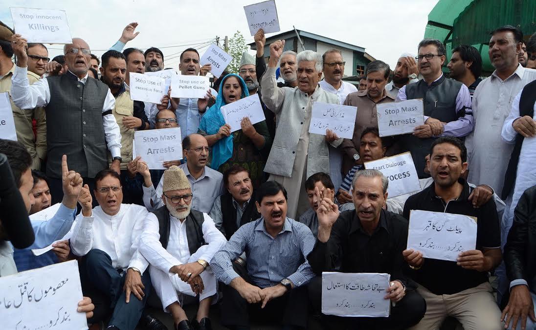 NC holds sit-in outside Civil Secretariat